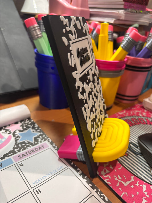 Composition Book Phone Holder