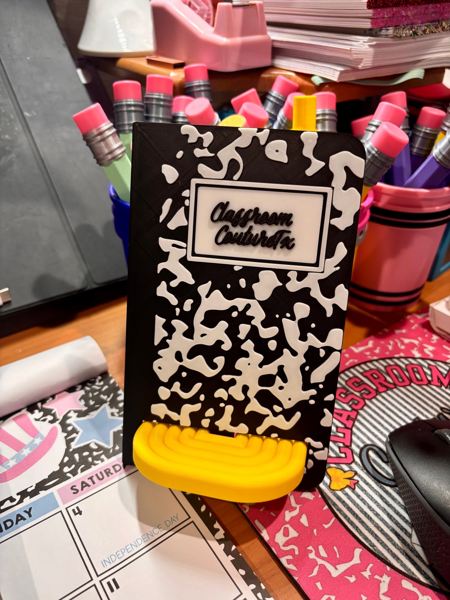 Composition Book Phone Holder