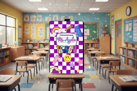 Magenta Checkered ID Holder